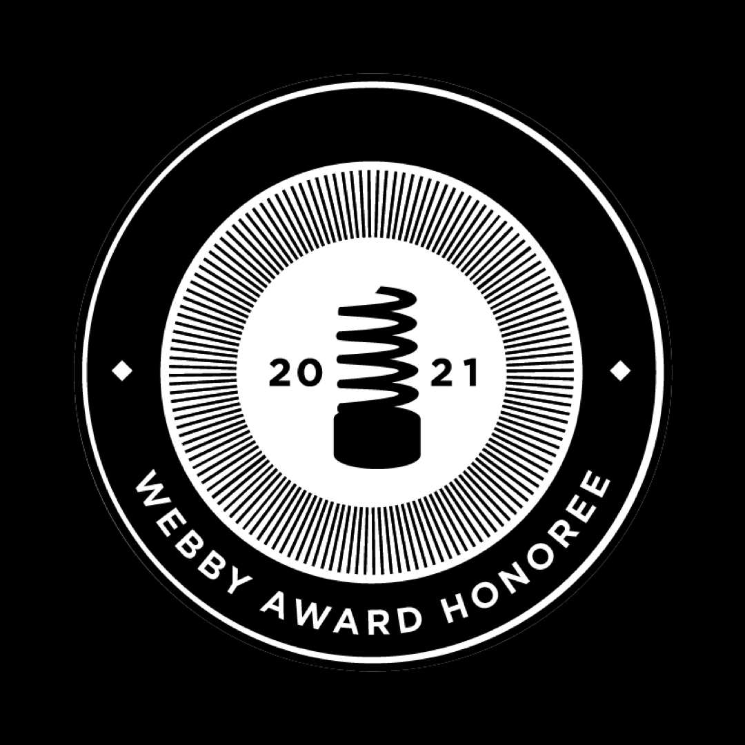 We are an official Webby Honoree in the 25th annual Webby Awards! The